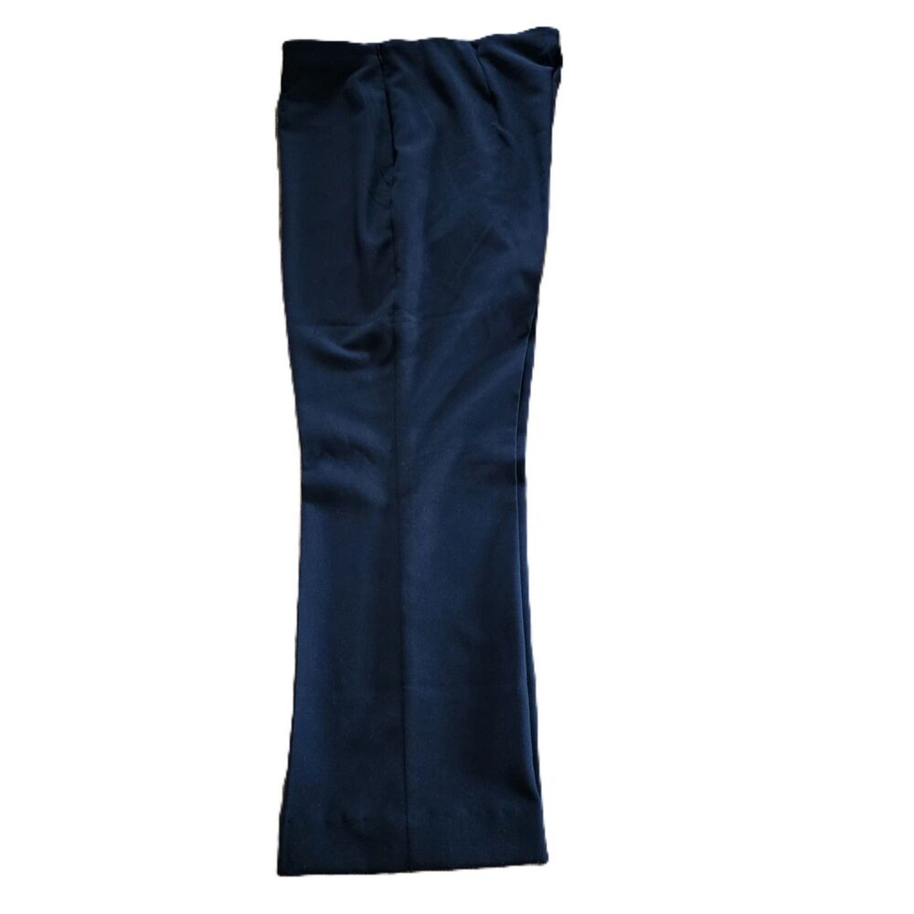 Chadwicks of Boston Black Tailored Ponte Pants side-zip  size 12P